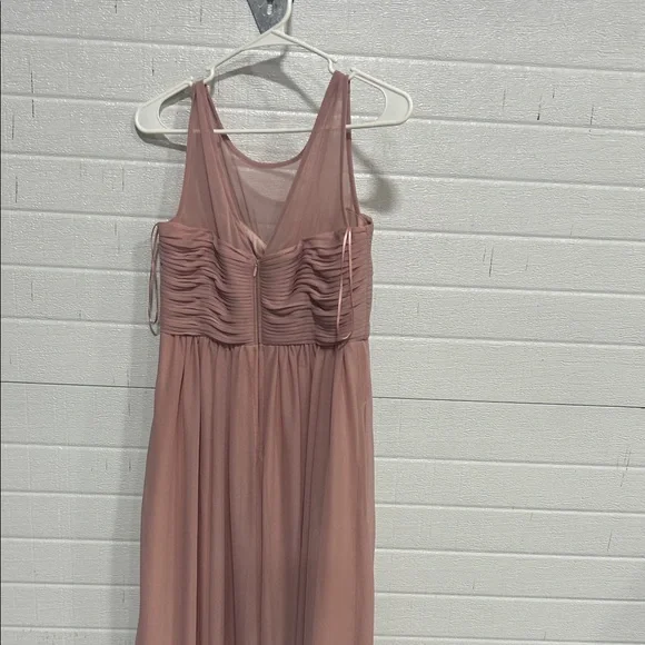 Sleeveless Chiffon Maxi Dress in Dusty Rose - Picture 2 of 4